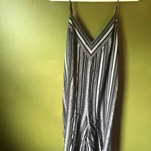 Tribal print wide leg jumpsuit